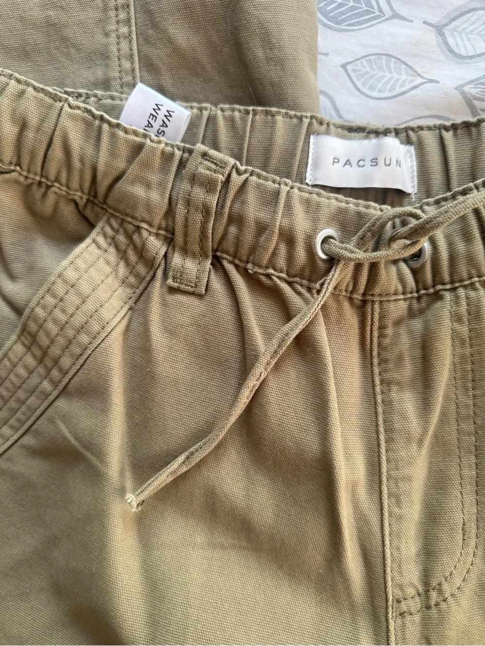 Women’s Olive Green Cargo Pants - Elastic Waist Utility Style